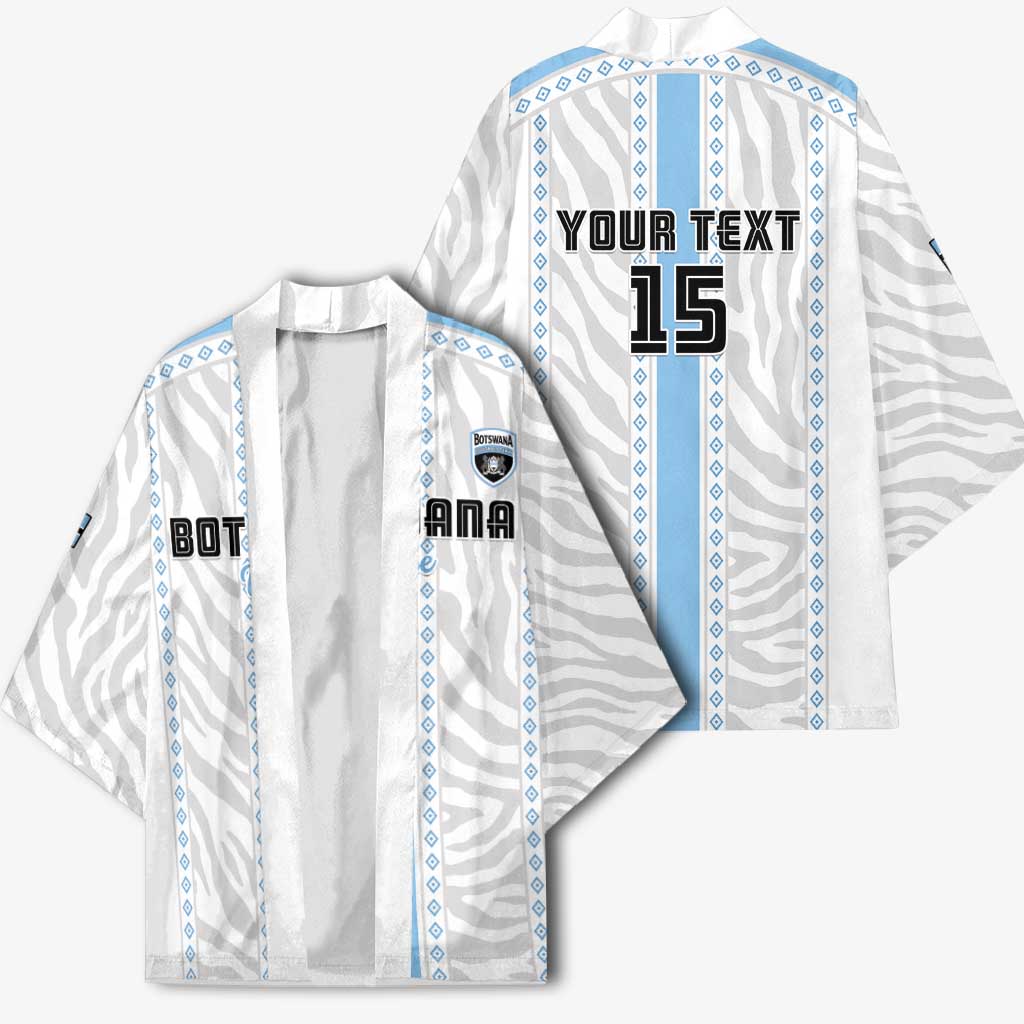 Custom Botswana Football Kimono Botswana Rising Again - Blue - African Pride