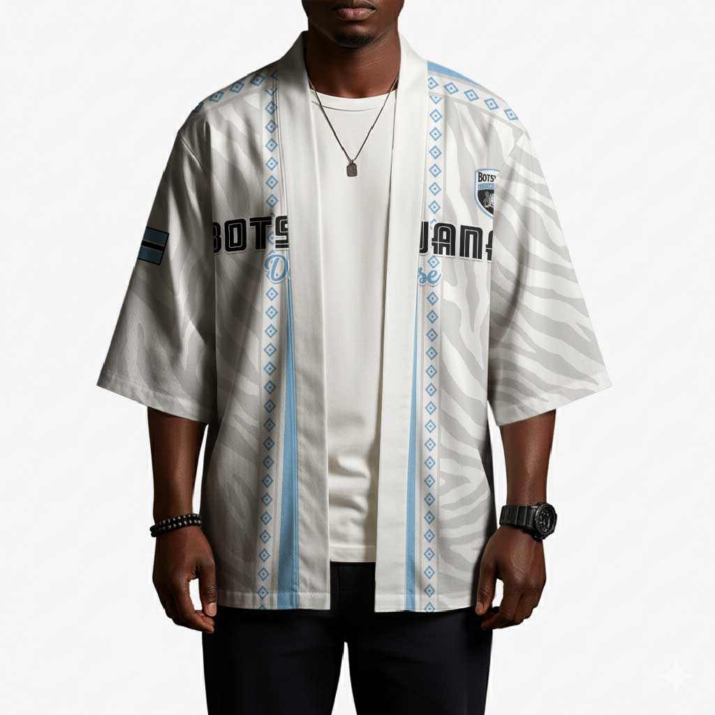 Custom Botswana Football Kimono Botswana Rising Again - Blue - African Pride