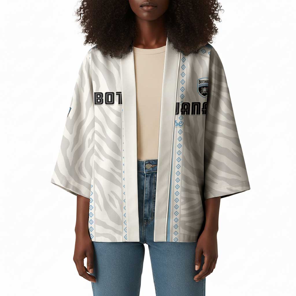 Custom Botswana Football Kimono Botswana Rising Again - Blue - African Pride