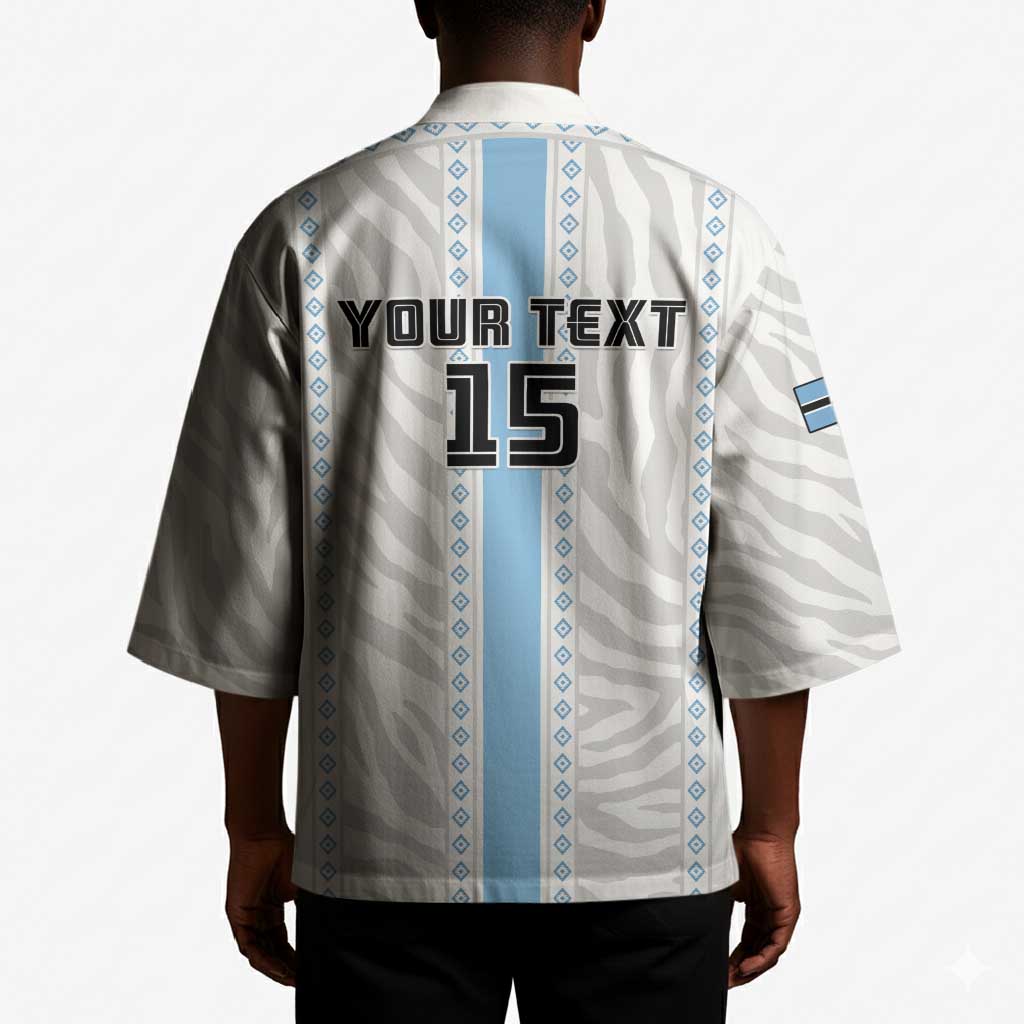 Custom Botswana Football Kimono Botswana Rising Again - Blue - African Pride