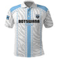 Custom Botswana Football Polo Shirt Botswana Rising Again - Blue LT15