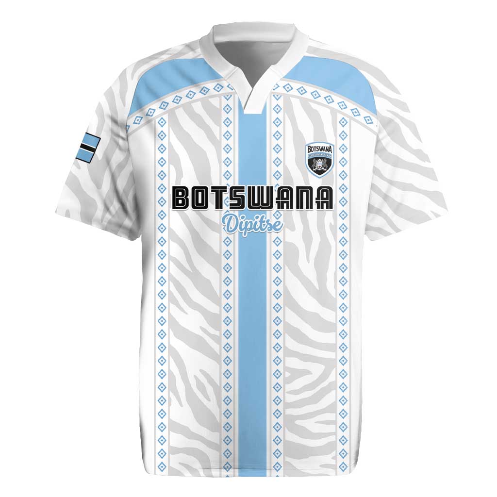 Custom Botswana Football Rugby Jersey Botswana Rising Again - Blue LT15