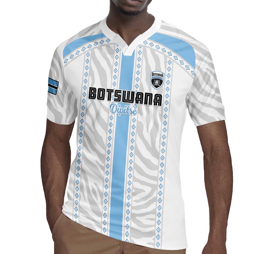 Custom Botswana Football Rugby Jersey Botswana Rising Again - Blue LT15