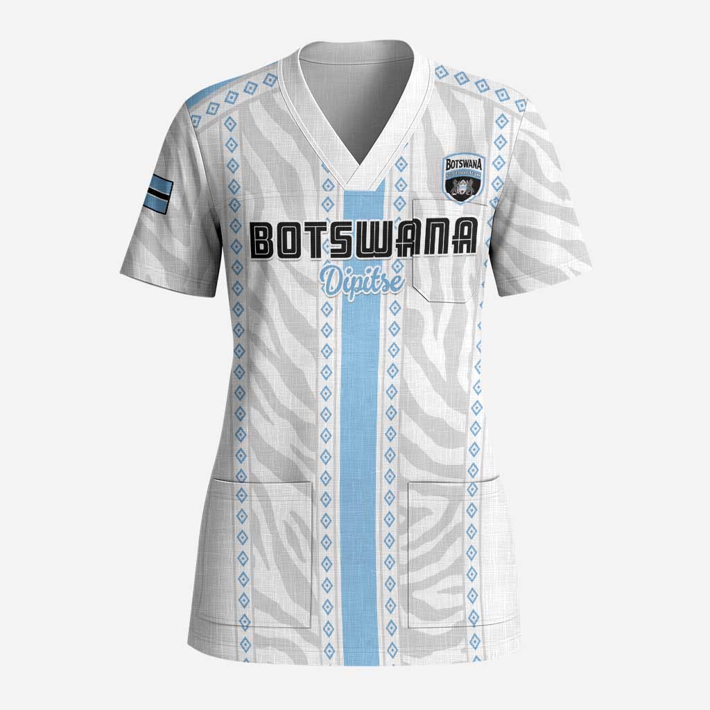 Custom Botswana Football Scrub Top Botswana Rising Again - Blue - African Pride