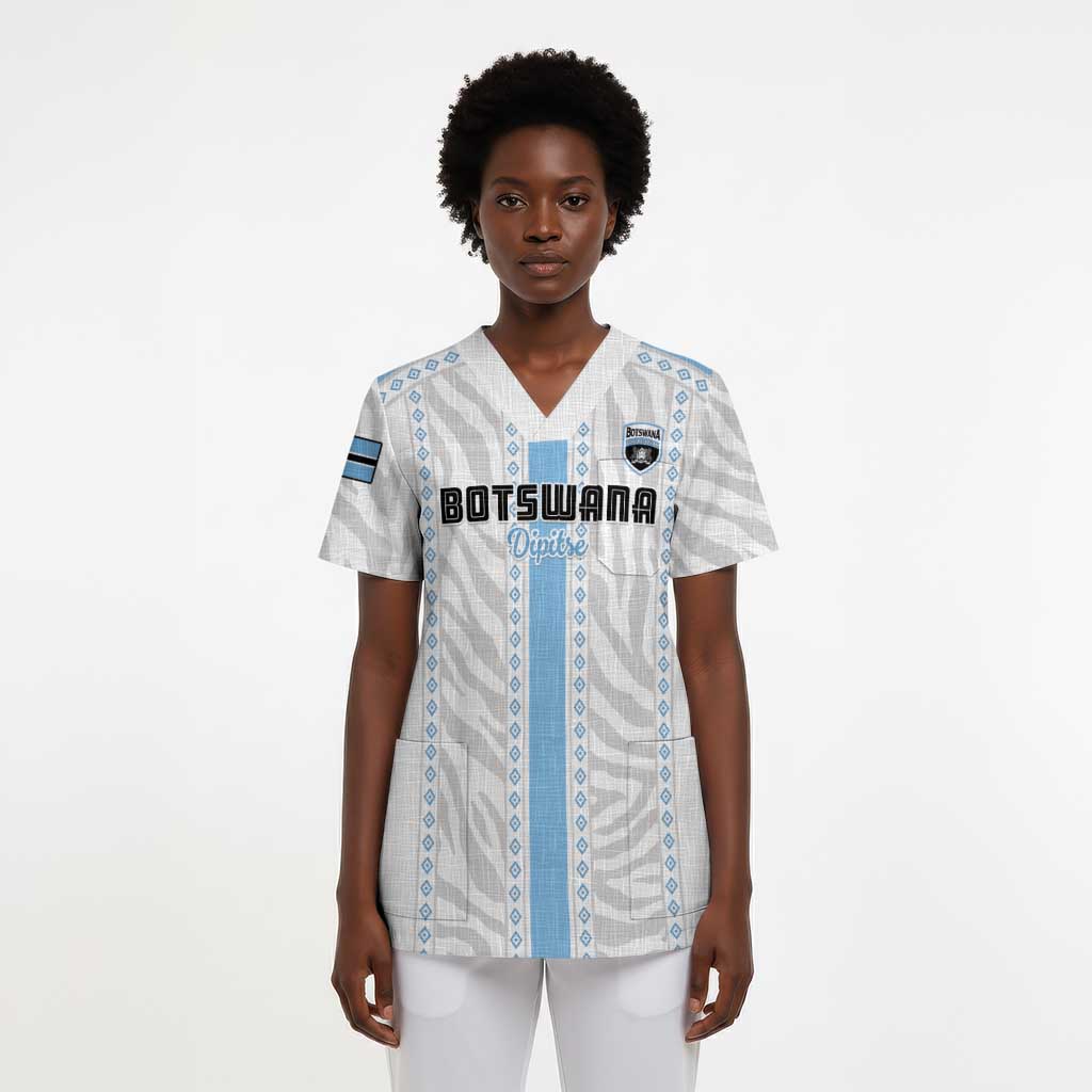 Custom Botswana Football Scrub Top Botswana Rising Again - Blue - African Pride