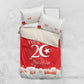 Personalized Afro Tunisia Bedding Set Happy 69th Anniversary Independence