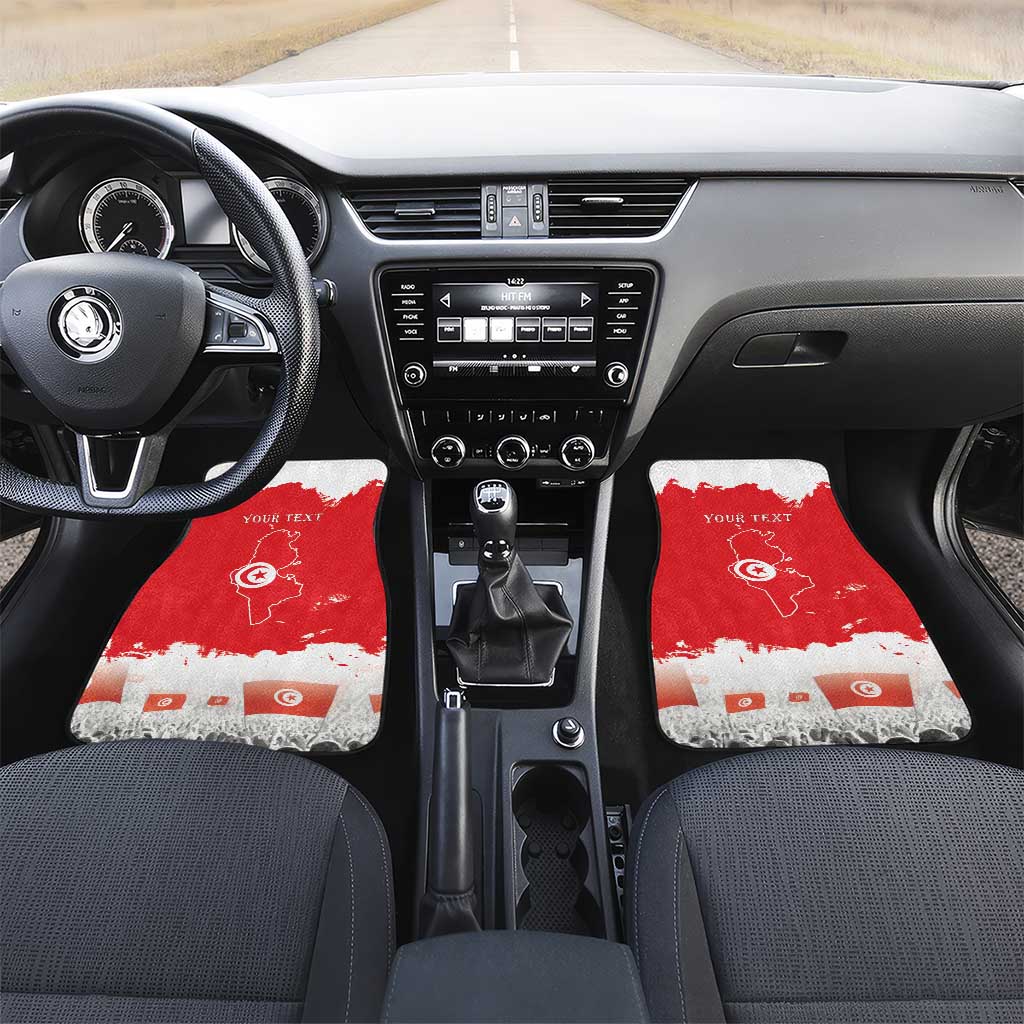 Personalized Afro Tunisia Car Mats Happy 69th Anniversary Independence