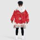 Personalized Afro Tunisia Kid Wearable Blanket Hoodie Happy 69th Anniversary Independence
