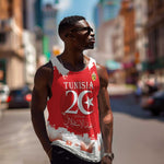 Personalized Afro Tunisia Men Tank Top Happy 69th Anniversary Independence