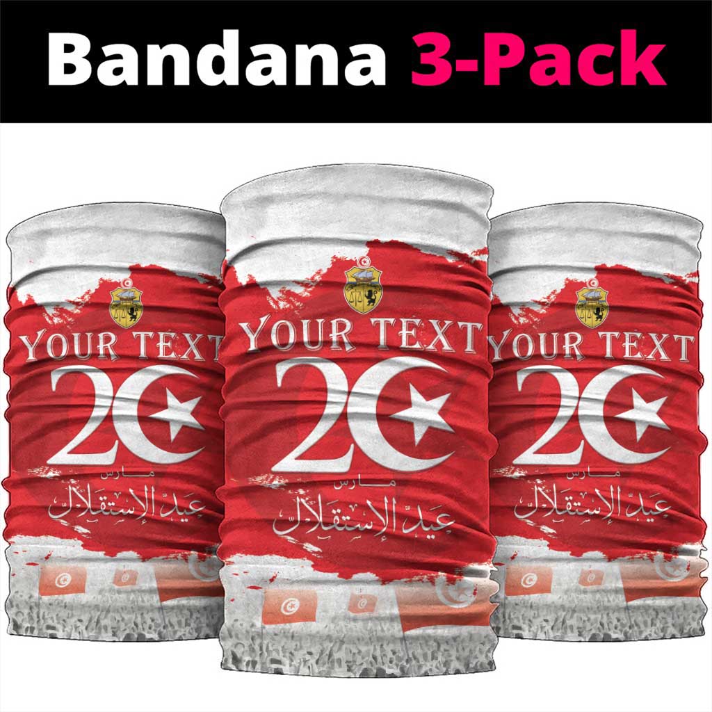 Personalized Afro Tunisia Neck Gaiter Happy 69th Anniversary Independence LT15