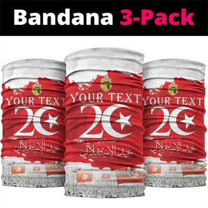 Personalized Afro Tunisia Neck Gaiter Happy 69th Anniversary Independence LT15