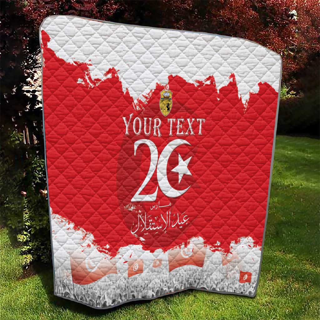 Personalized Afro Tunisia Quilt Happy 69th Anniversary Independence