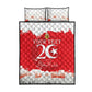 Personalized Afro Tunisia Quilt Bed Set Happy 69th Anniversary Independence