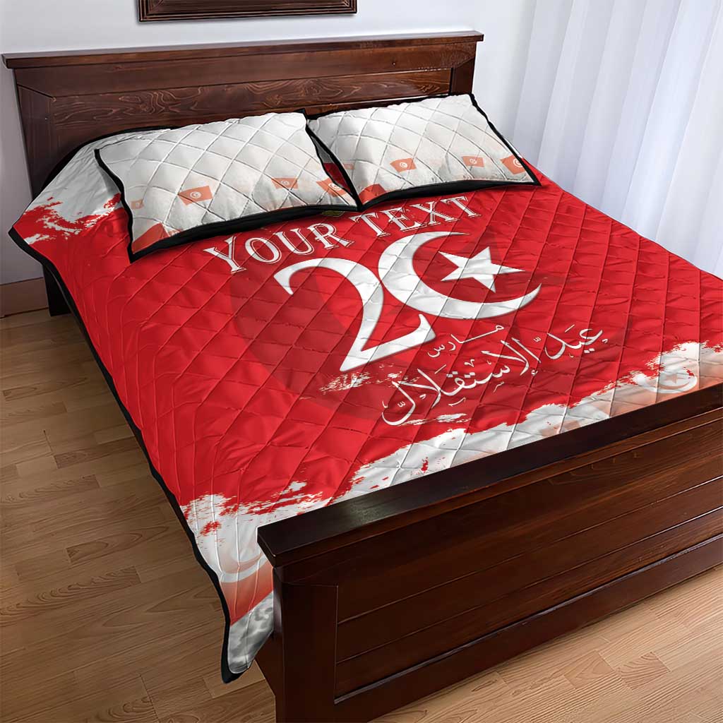 Personalized Afro Tunisia Quilt Bed Set Happy 69th Anniversary Independence