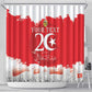 Personalized Afro Tunisia Shower Curtain Happy 69th Anniversary Independence
