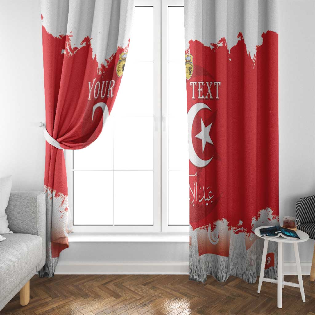 Personalized Afro Tunisia Window Curtain Happy 69th Anniversary Independence