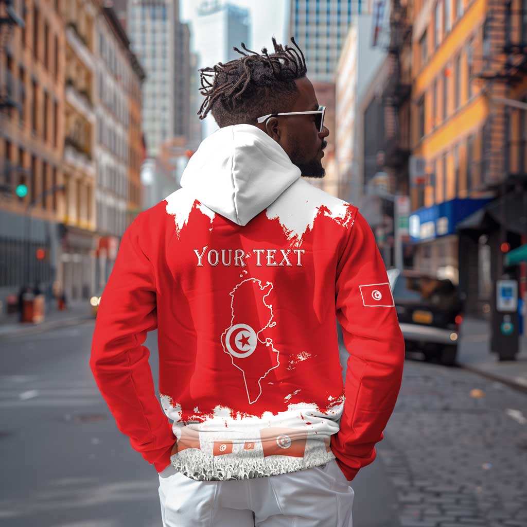 Personalized Afro Tunisia Zip Hoodie Happy 69th Anniversary Independence