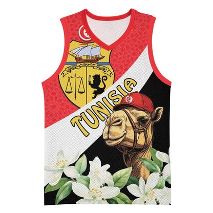 Personalized Afro Tunisia Basketball Jersey Camelus Dromedarius With Jasmine LT15