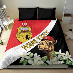 Personalized Afro Tunisia Bedding Set Camelus Dromedarius With Jasmine