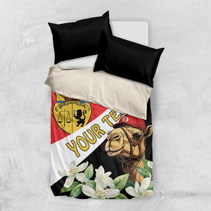 Personalized Afro Tunisia Bedding Set Camelus Dromedarius With Jasmine