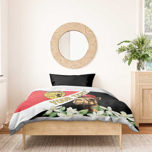 Personalized Afro Tunisia Bedding Set Camelus Dromedarius With Jasmine