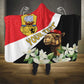Personalized Afro Tunisia Hooded Blanket Camelus Dromedarius With Jasmine