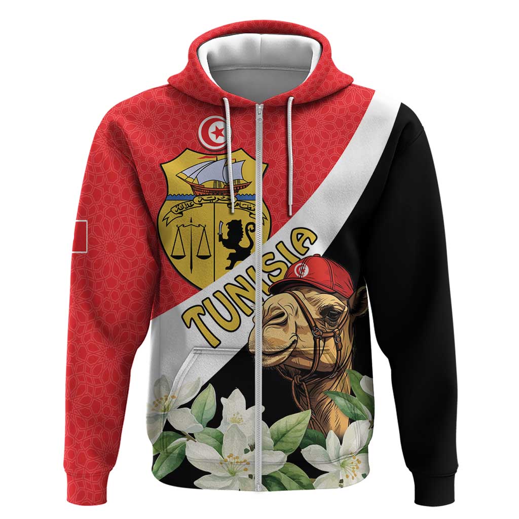 Personalized Afro Tunisia Hoodie Camelus Dromedarius With Jasmine