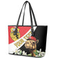 Personalized Afro Tunisia Leather Tote Bag Camelus Dromedarius With Jasmine