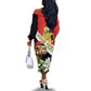 Personalized Afro Tunisia Off The Shoulder Long Sleeve Dress Camelus Dromedarius With Jasmine