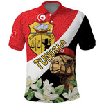 Personalized Afro Tunisia Polo Shirt Camelus Dromedarius With Jasmine