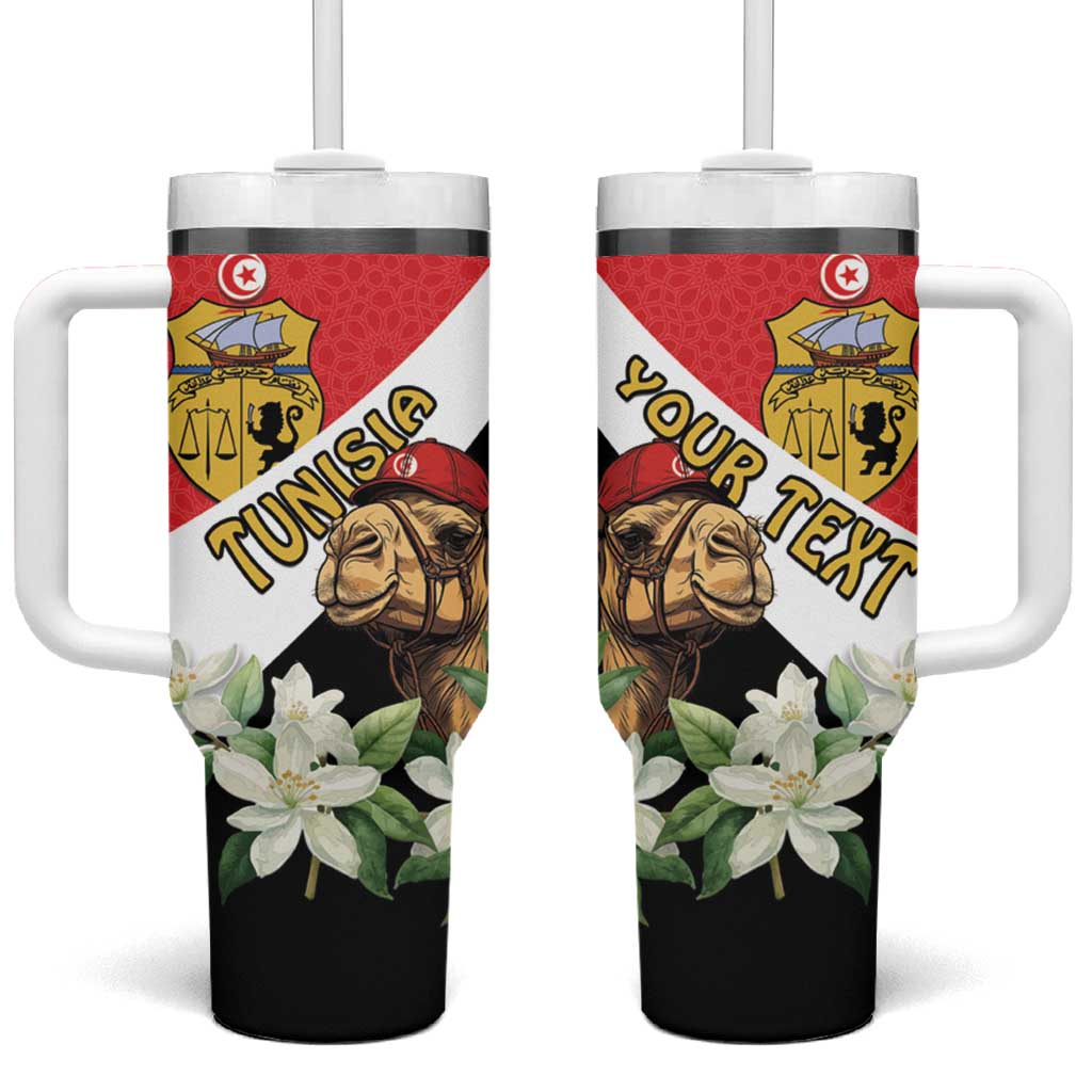 Personalized Afro Tunisia Tumbler With Handle Camelus Dromedarius With Jasmine