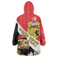 Personalized Afro Tunisia Wearable Blanket Hoodie Camelus Dromedarius With Jasmine