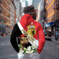 Personalized Afro Tunisia Zip Hoodie Camelus Dromedarius With Jasmine