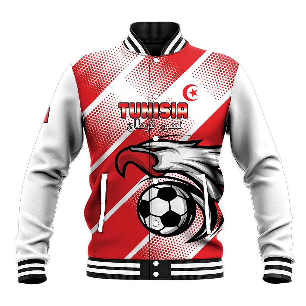 Custom Tunisia Football Baseball Jacket Go Eagles of Carthage