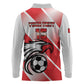 Custom Tunisia Football Long Sleeve Polo Shirt Go Eagles of Carthage