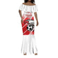 Custom Tunisia Football Mermaid Dress Go Eagles of Carthage