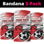 Custom Tunisia Football Neck Gaiter Go Eagles of Carthage LT15
