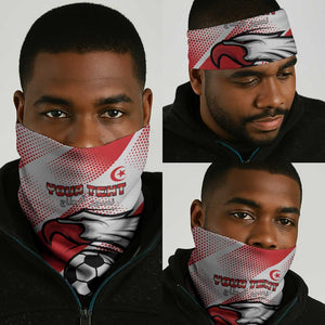 Custom Tunisia Football Neck Gaiter Go Eagles of Carthage LT15