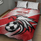 Custom Tunisia Football Quilt Bed Set Go Eagles of Carthage