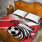 Custom Tunisia Football Quilt Bed Set Go Eagles of Carthage