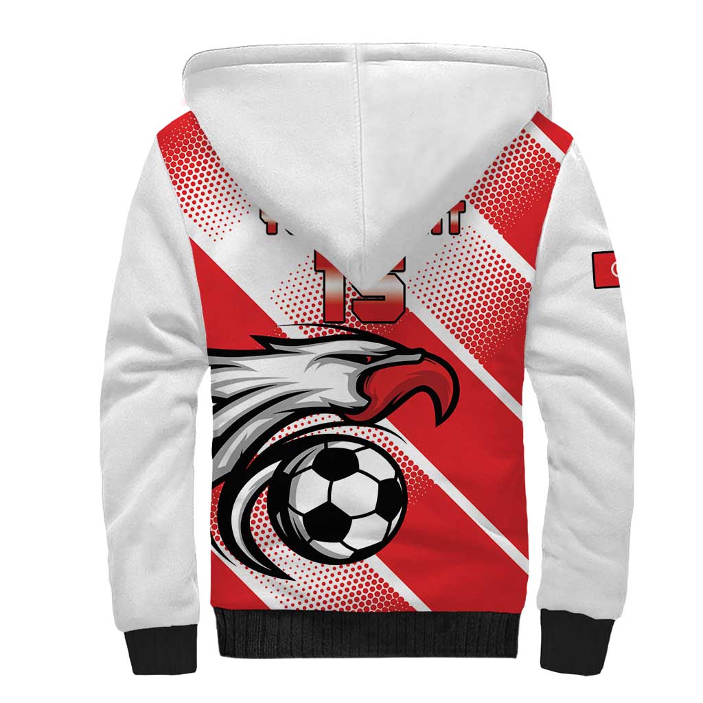 Custom Tunisia Football Sherpa Hoodie Go Eagles of Carthage