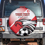 Custom Tunisia Football Spare Tire Cover Go Eagles of Carthage