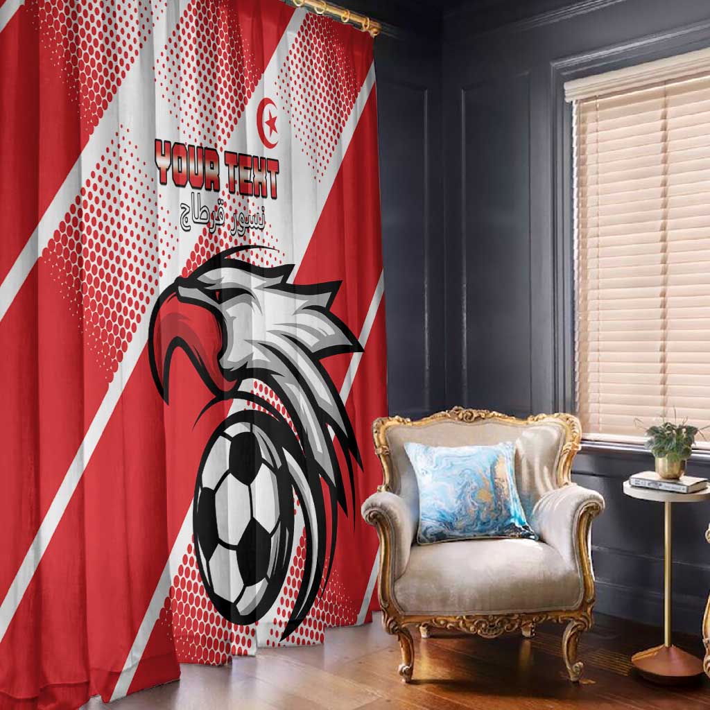 Custom Tunisia Football Window Curtain Go Eagles of Carthage