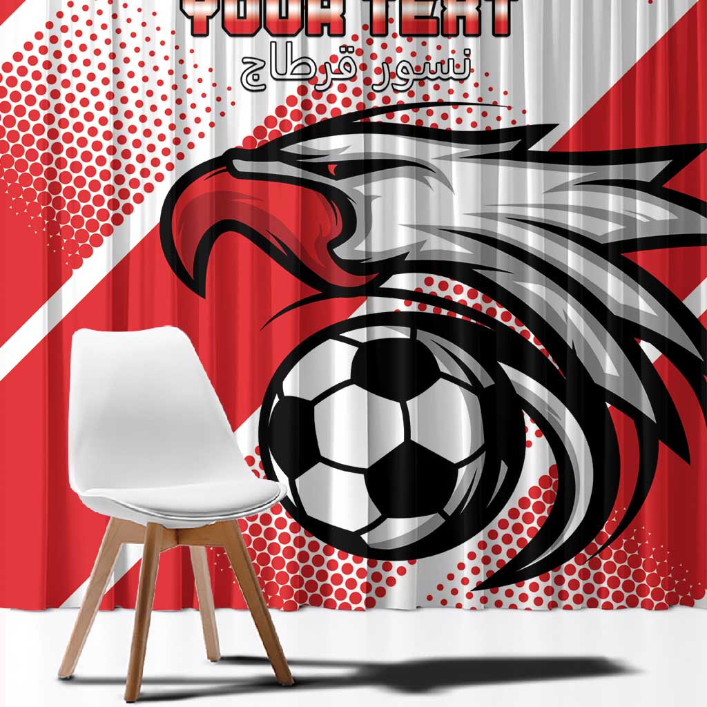 Custom Tunisia Football Window Curtain Go Eagles of Carthage