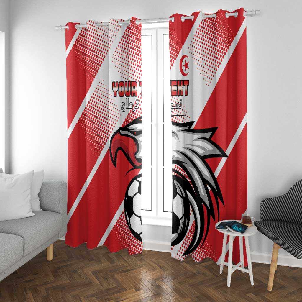 Custom Tunisia Football Window Curtain Go Eagles of Carthage