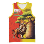 Afro Senegal Independence Day Basketball Jersey 65th Anniversary - Kente Pattern LT15