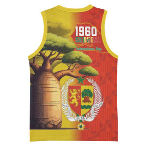 Afro Senegal Independence Day Basketball Jersey 65th Anniversary - Kente Pattern LT15