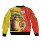 Afro Senegal Independence Day Bomber Jacket 65th Anniversary - Kente Pattern