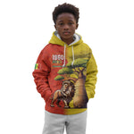 Afro Senegal Independence Day Kid Hoodie 65th Anniversary - Kente Pattern