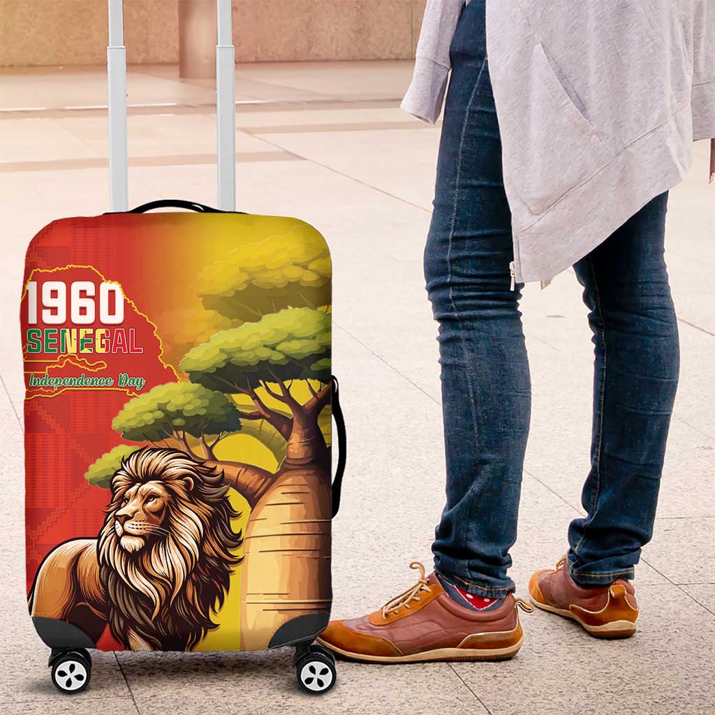Afro Senegal Independence Day Luggage Cover 65th Anniversary - Kente Pattern